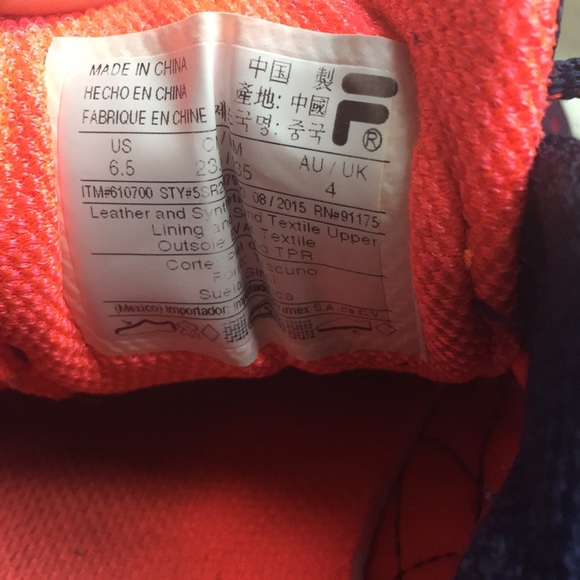 Fila tennis shoes - Picture 10 of 10